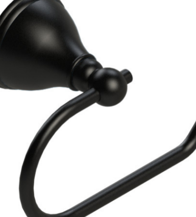 Rubinet 7FFM0 Toilet Paper Holder (Single Post)
