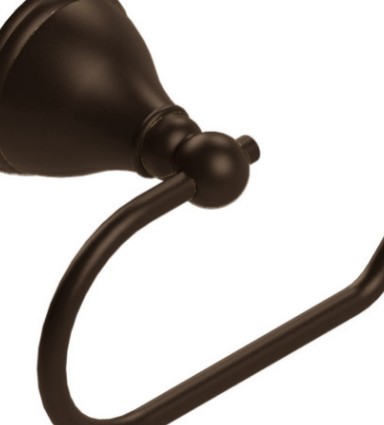 Rubinet 7FFM0 Toilet Paper Holder (Single Post)