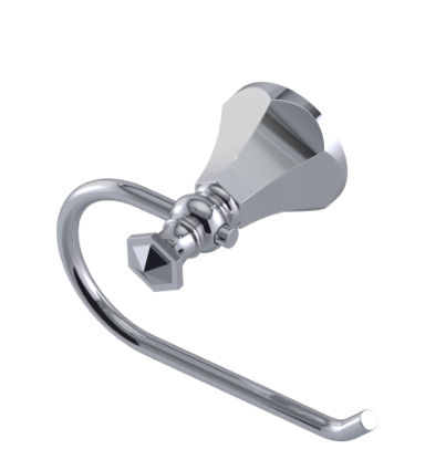 Rubinet 7FHX0 Toilet Paper Holder Single Post