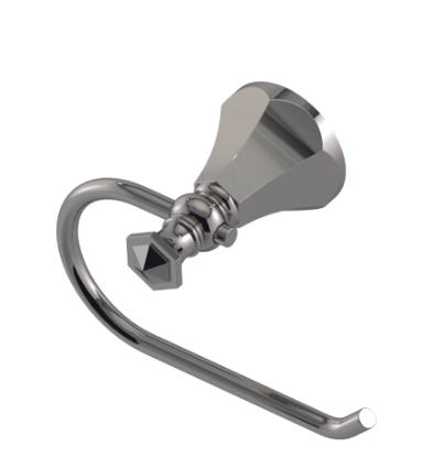 Rubinet 7FHX0 Toilet Paper Holder Single Post