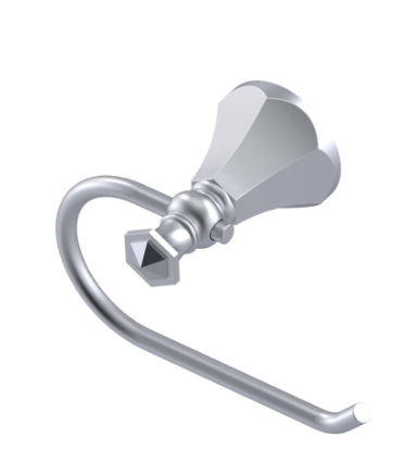 Rubinet 7FHX0 Toilet Paper Holder Single Post