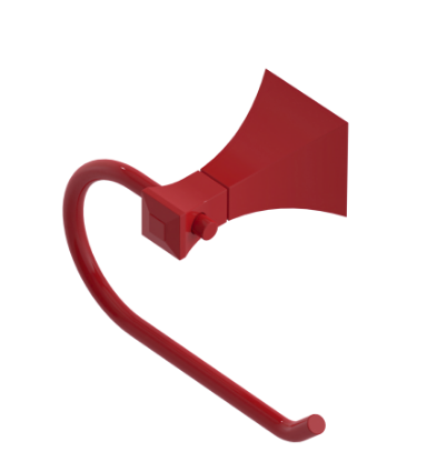 Rubinet 7FIC0 Toilet Paper Holder (Single Post)