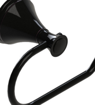 Rubinet 7FJS0 Toilet Paper Holder (Single Post)