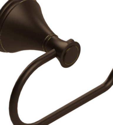 Rubinet 7FJS0 Toilet Paper Holder (Single Post)
