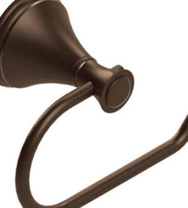 Rubinet 7FJS0 Toilet Paper Holder (Single Post)