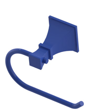 Rubinet 7FMQ0 Toilet Paper Holder (Single Post)