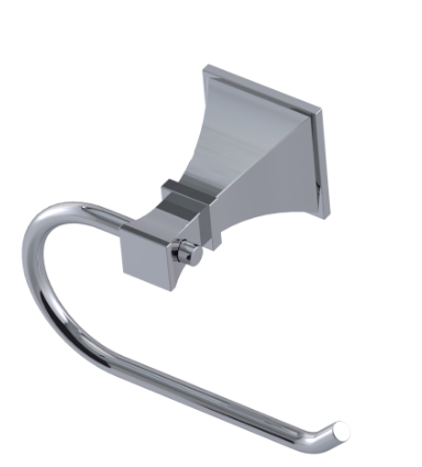 Rubinet 7FMQ0 Toilet Paper Holder (Single Post)