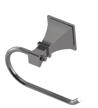 Rubinet 7FMQ0 Toilet Paper Holder (Single Post)