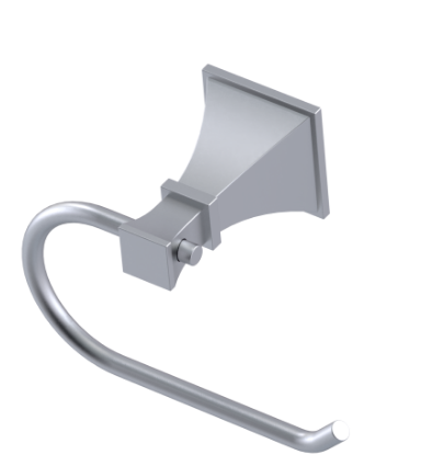 Rubinet 7FMQ0 Toilet Paper Holder (Single Post)