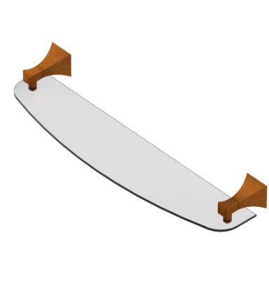 Rubinet 7NIC0 21 Glass Shelf