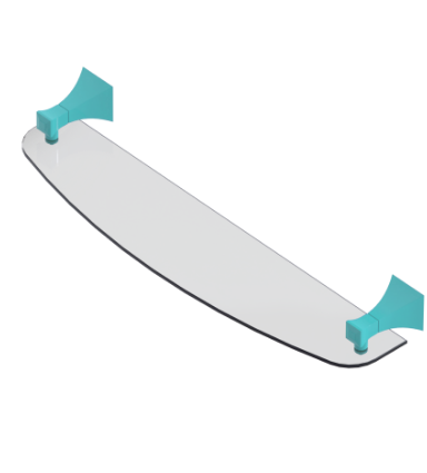 Rubinet 7NIC0 21 Glass Shelf