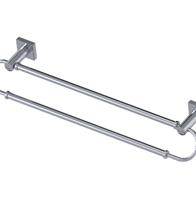 Rubinet 7QLA0 18 Dual Towel Bar