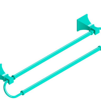 Rubinet 7QMQ0 18 Dual Towel Bar