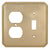 Omnia 8004/C Combination Switchplate