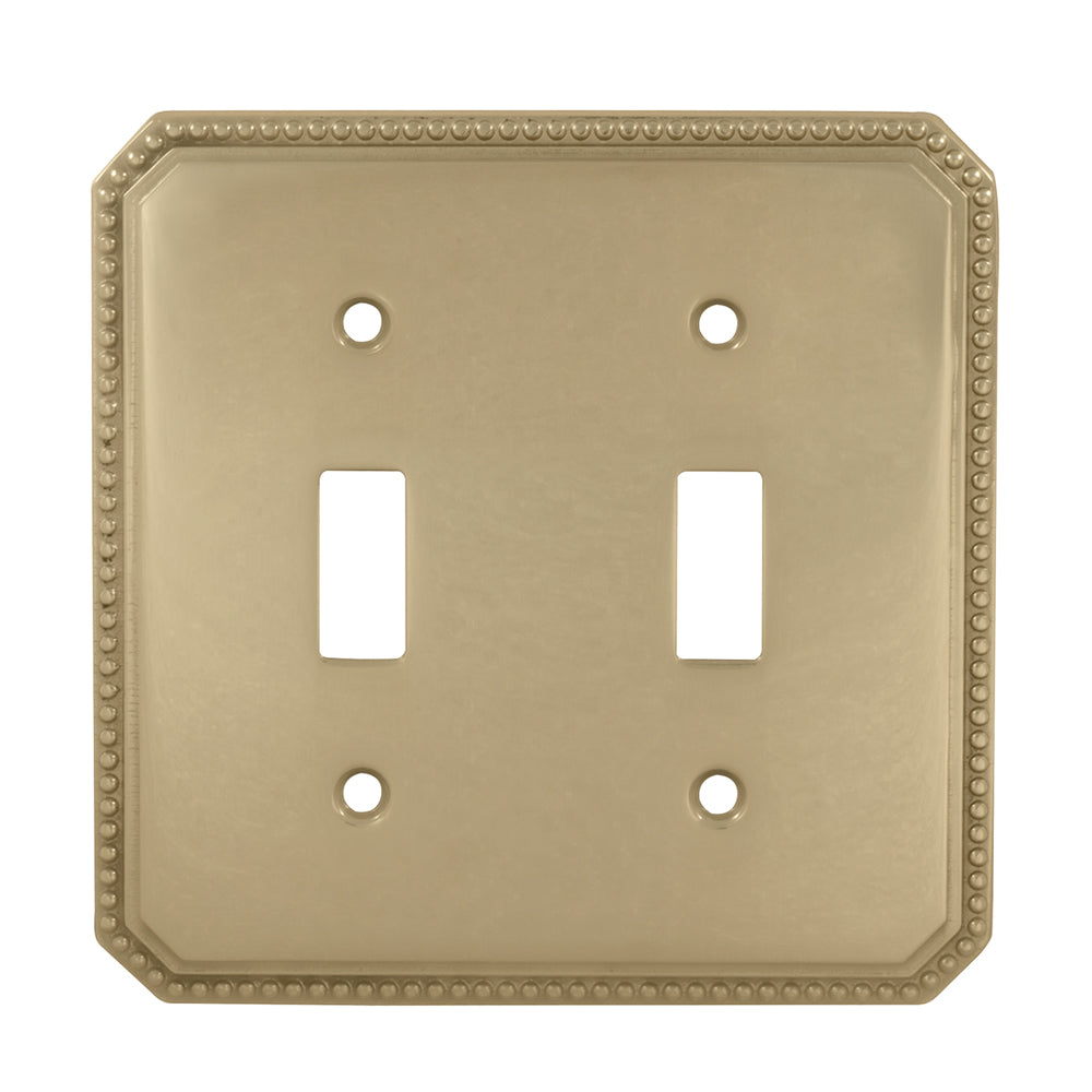 Omnia 8004/D Double Toggle Switchplate