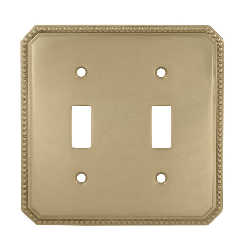 Omnia 8004/D Double Toggle Switchplate
