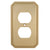 Omnia 8004/R Receptacle Switchplate