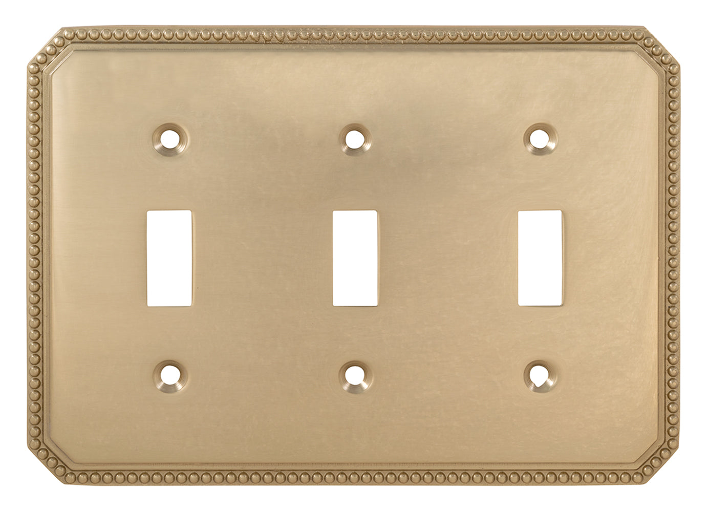 Omnia 8004/T Triple Toggle Switchplate