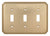 Omnia 8004/T Triple Toggle Switchplate