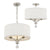 Crystorama 8005-PN Mirage 3 Light Mini Chandelier - Polished Nickel