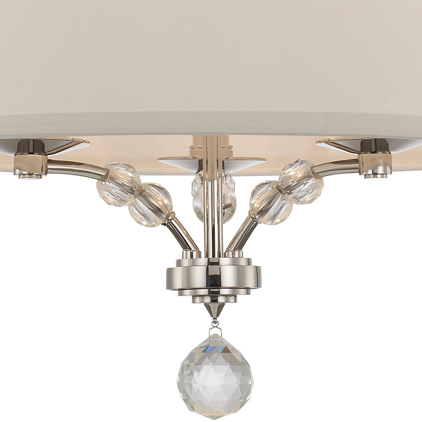 Crystorama 8005-PN Mirage 3 Light Mini Chandelier - Polished Nickel