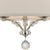 Crystorama 8005-PN Mirage 3 Light Mini Chandelier - Polished Nickel