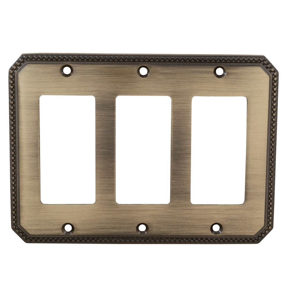 Omnia 8005/T Triple Decora Switchplate