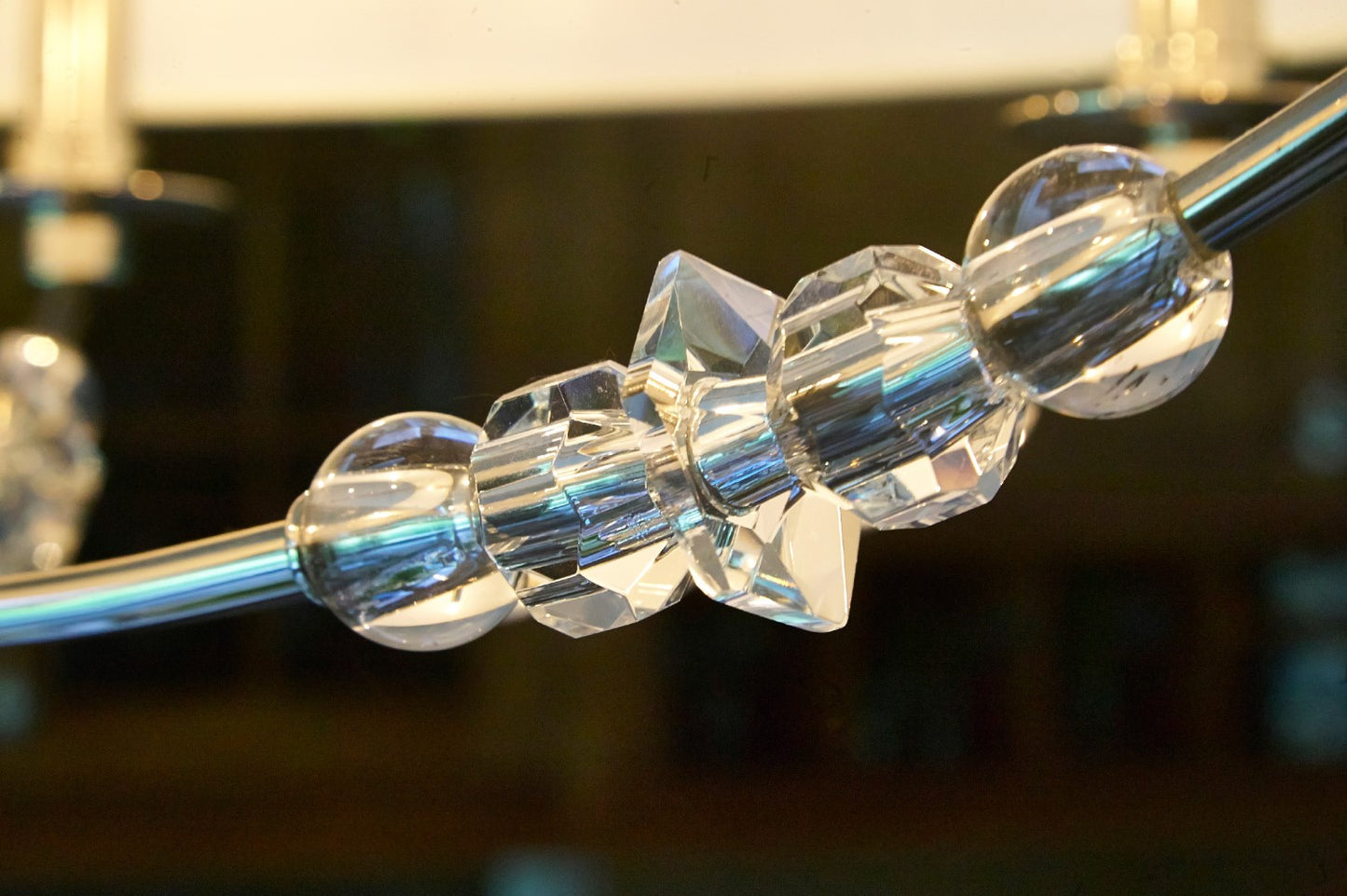 Crystorama 8006-PN Mirage 6 Light Drum Shade Chandelier - Polished Nickel