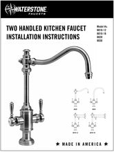 Load image into Gallery viewer, Waterstone 8010-12 Towson Two Handle Kitchen Faucet - 12&quot; Articulated Spout