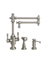 Load image into Gallery viewer, Waterstone 8010-18-2 Towson Two Handle Kitchen Faucet - 18&quot; Articulated Spout 2pc. Suite