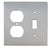 Omnia 8012/C Combination Switchplate