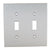 Omnia 8012/D Double Toggle Switchplate