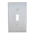 Omnia 8012/S Single Toggle Switchplate