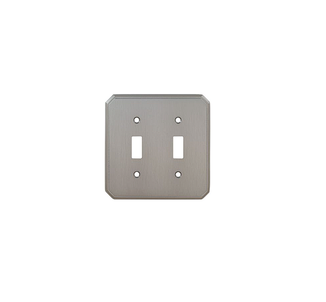 Omnia 8014/D Double Toggle Switchplate