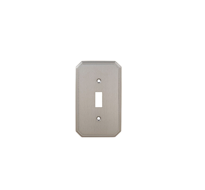 Omnia 8014/S Single Toggle Switchplate