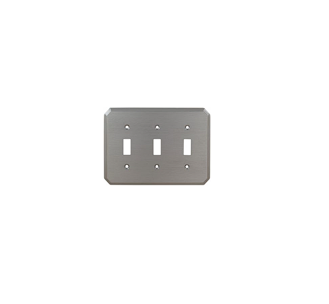 Omnia 8014/T Triple Toggle Switchplate