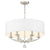 Crystorama 8016-PN Mirage 6 Light Chandelier - Polished Nickel
