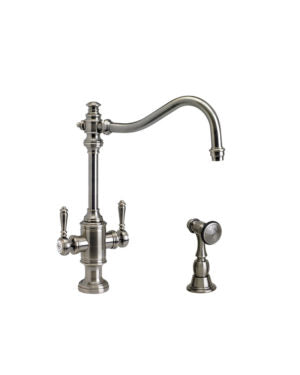 Waterstone 8020-1 Annapolis Two Handle Kitchen Faucet w/Side Spray