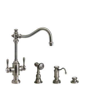 Waterstone 8020-3 Annapolis Two Handle Kitchen Faucet 3pc. Suite