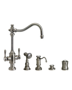 Waterstone 8020-4 Annapolis Two Handle Kitchen Faucet 4pc. Suite
