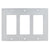 Omnia 8023/T Triple Rocker Switchplate