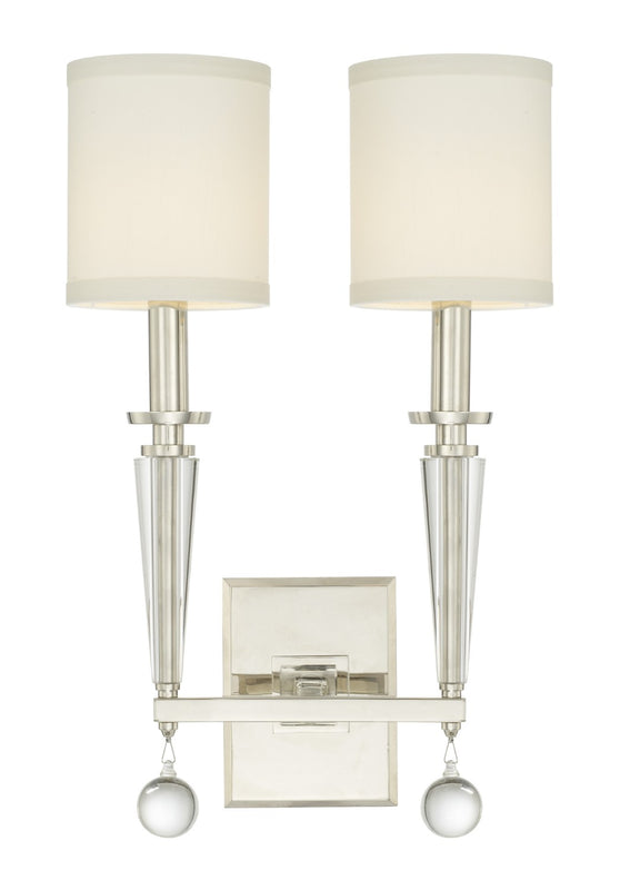 Crystorama 8102 Paxton 2 Light Wall Mount