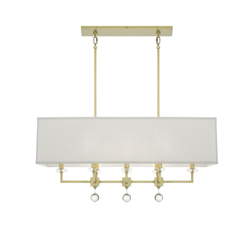 Crystorama 8109 Paxton 8 Light Linear Chandelier - Parent