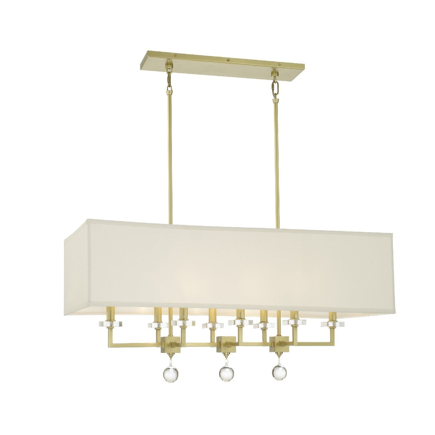 Crystorama 8109 Paxton 8 Light Linear Chandelier - Parent