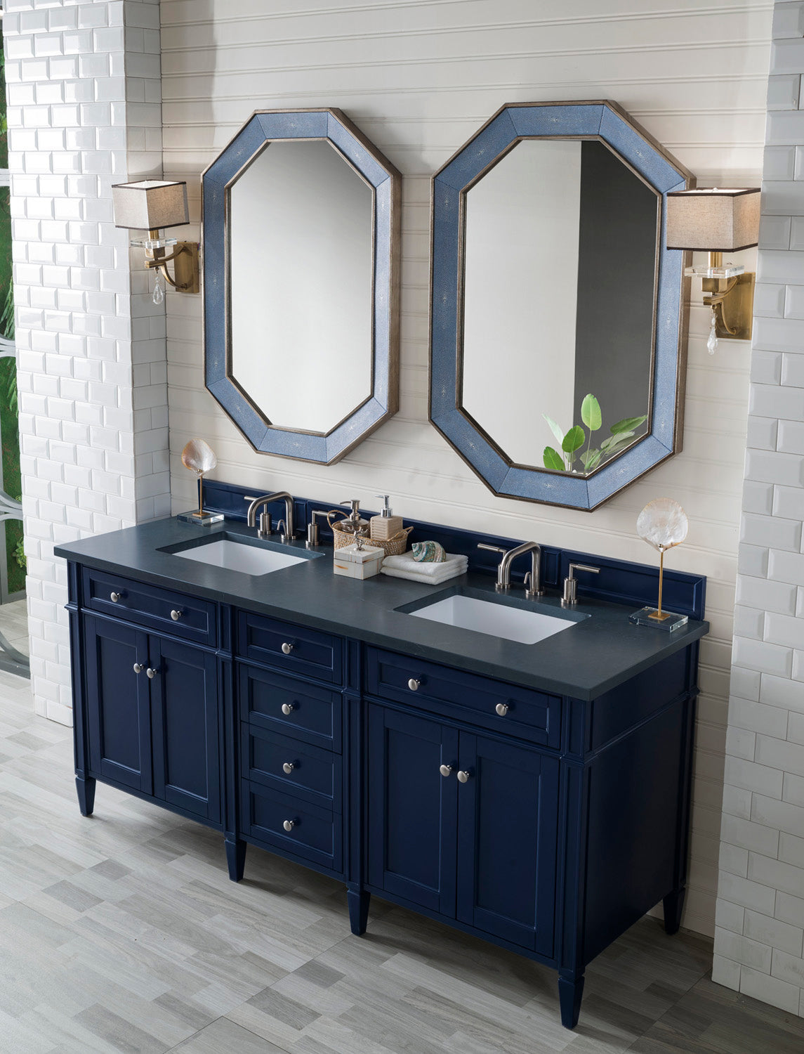 James Martin Brittany 72" Double Vanity Cabinet