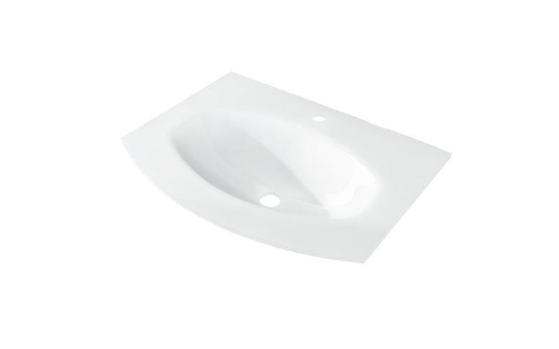 Baden Haus BHOV28G01 Olimpia, Vague Glass Basin 28" 1Ø Central Basin - Parent