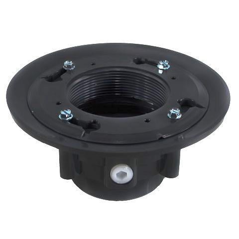 QM Drains 83.FLG.3.PVC PVC High Flow 3" X 4" Drain Base With Clamping Ring