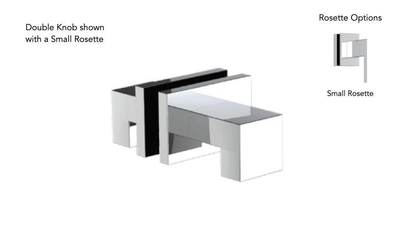 Neelnox ARG-KND-GR Argyle Double Knob Standard Rosette - Parent