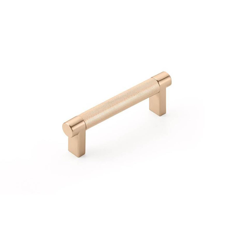 Emtek Select Cabinet Pull C-C , Rectangular Stem , Knurled Bar - Parent
