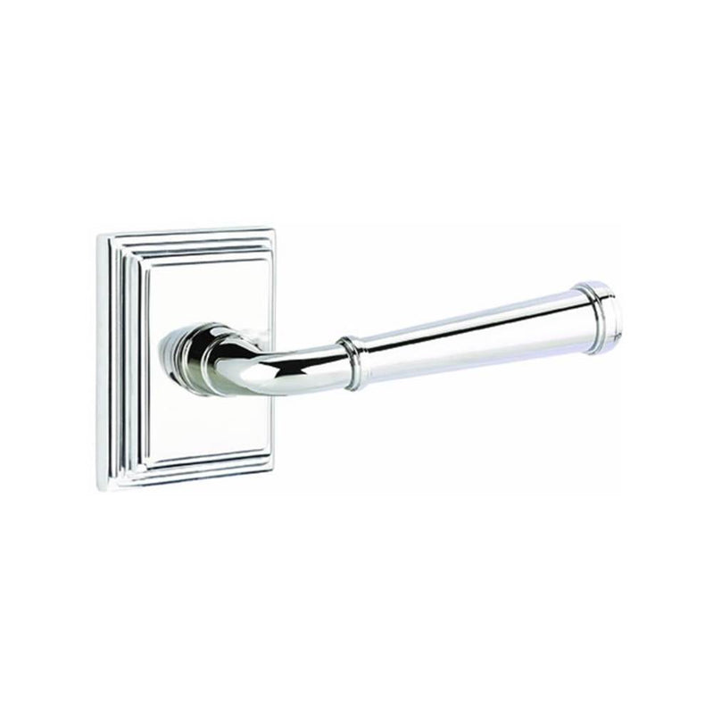 Emtek 8561ME Dummy , Wilshire Rosette , Merrimack Lever